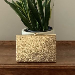 Kate Spade Gold Clutch